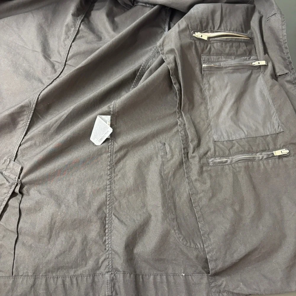 C.P. Company Mens Sport Coat 52 (42‎ US) Black Cotton Nylon 3-Button Made Italy
